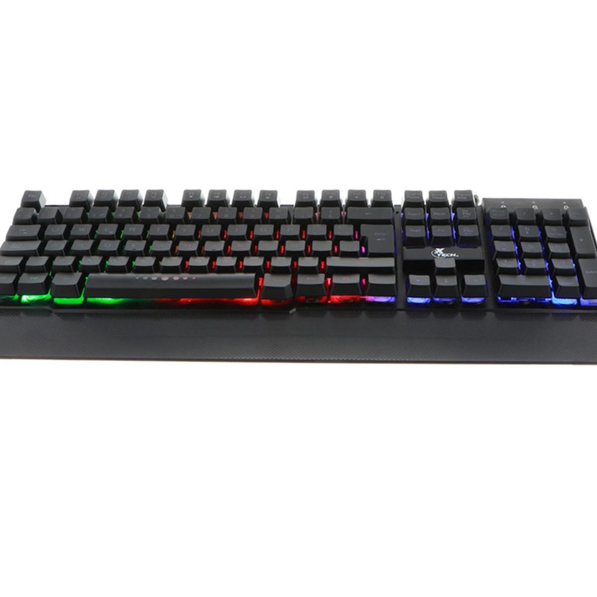 XTECH - Teclado Gamer Xtech Arminger USB LED c/Apoya Muñ XTK-510S Negro