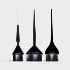 GENERICO - Set peines para Tinturas Framar negro 3 un