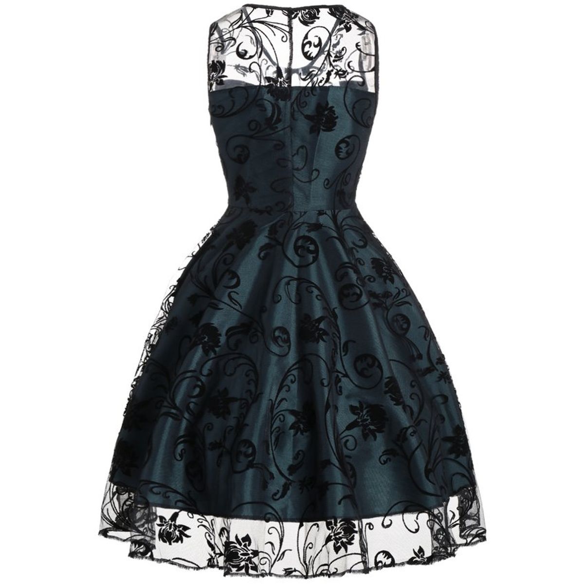 VATYERTY - Vestidos de mujer de floral tulle de algodón sin mangas.