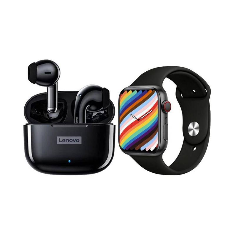 LENOVO - Lenovo LP40 PRO Audífonos Bluetooth y reloj inteligente T900 Pro Max