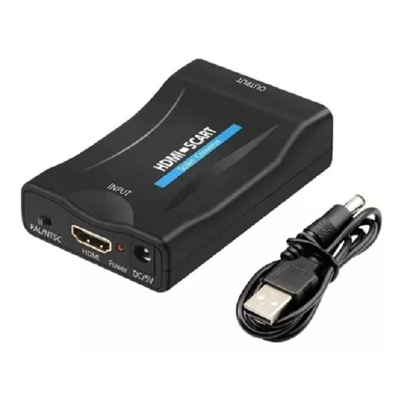 GENERICO - 1080p Adaptador Conversor Hdmi A Scart Audio Video / 240061
