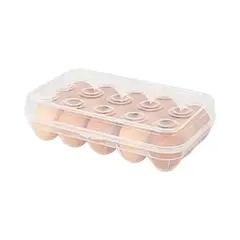 GENERICO - Bandeja Contenedor 15 Huevos Porta Huevos Refrigerador.