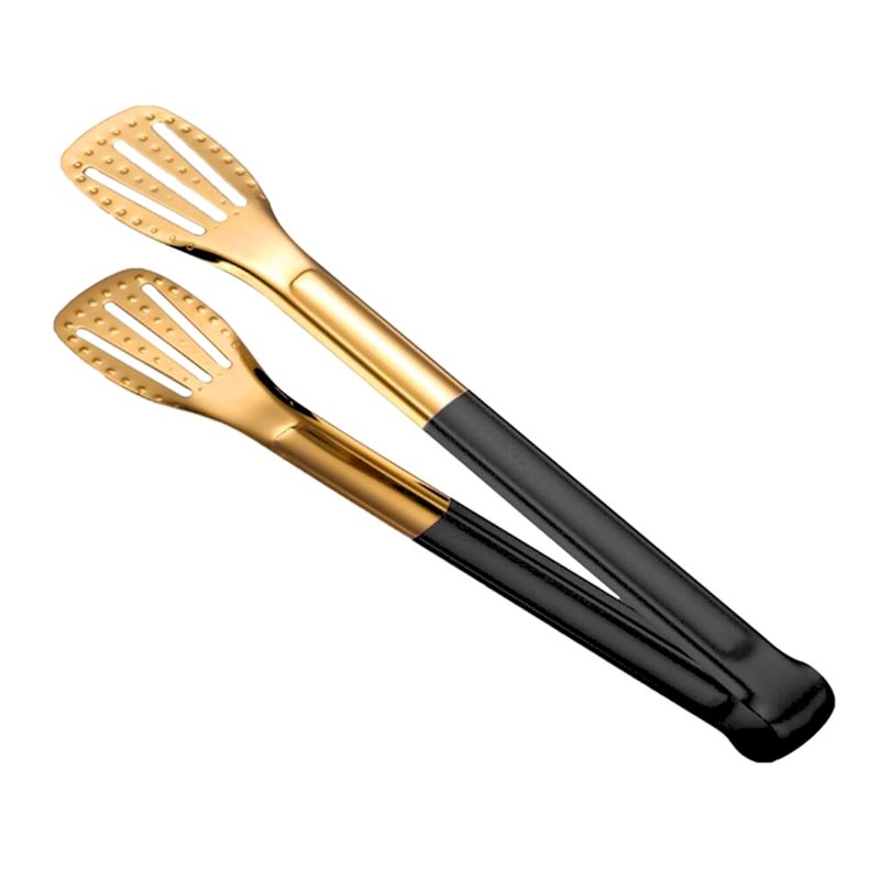 GENERICO - Pinzas Tenaza Cocina Asado Acero Inoxidable 28 cm Negro