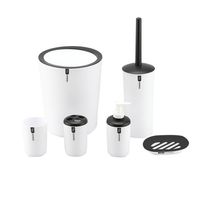 Juego De Baño De 6 Piezas Accesorios - Blanco