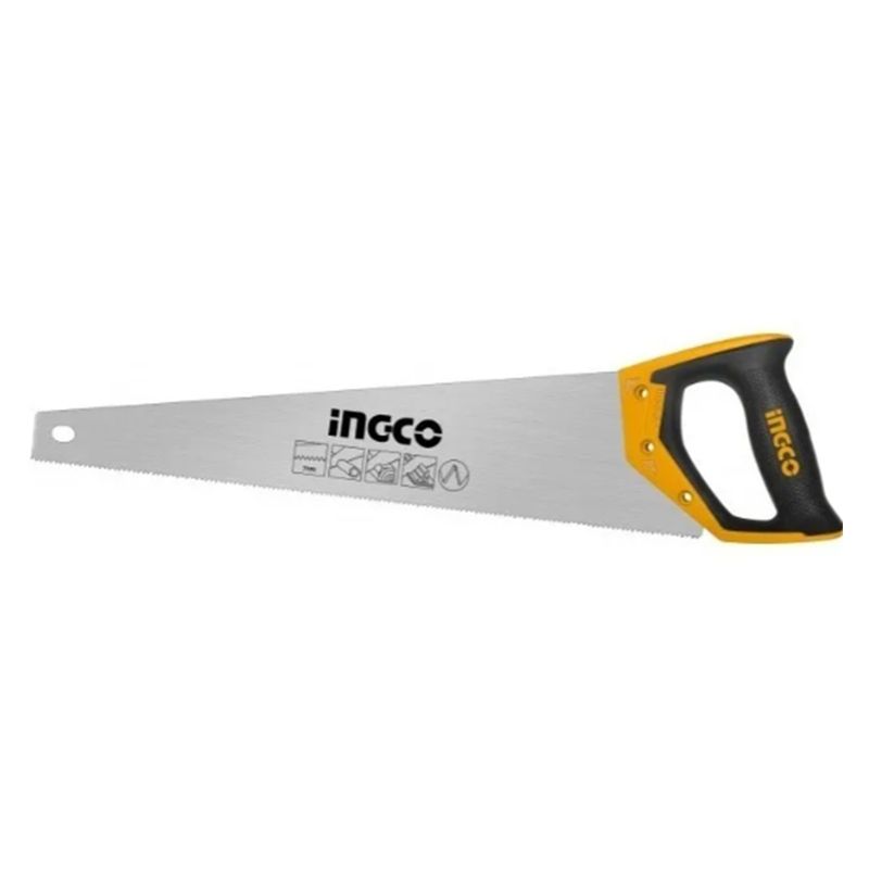 INGCO - Serrucho Carpintero Con Mango De Fibra 22 Pulgadas