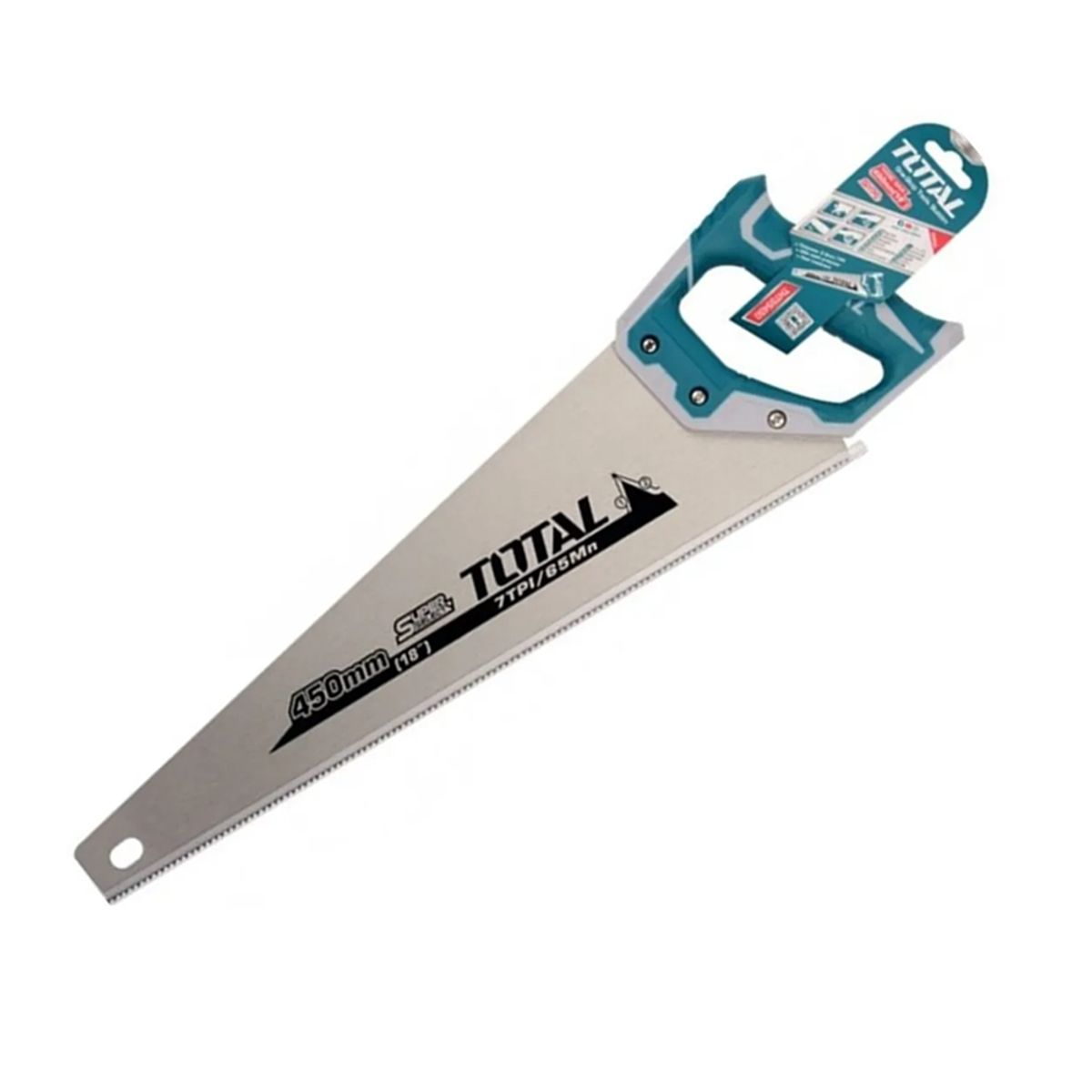 TOTAL TOOLS - Serrucho Carpintero Mango De Fibra 18 PuLG