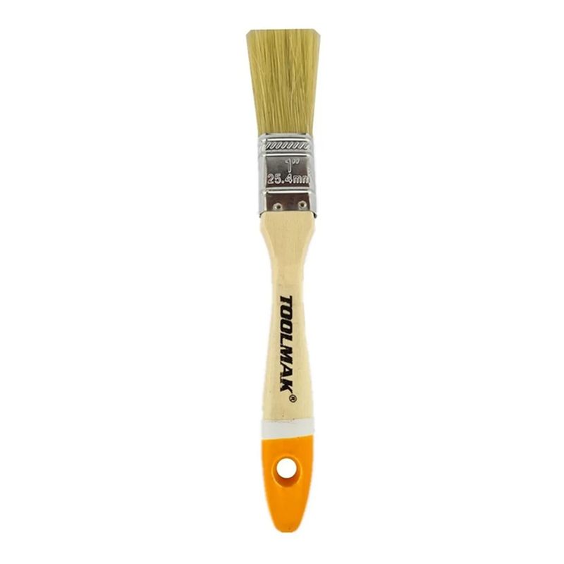 GENERICO - Brocha Para Pintar 1 Pulgadas (25mm) Mango Madera Toolmak
