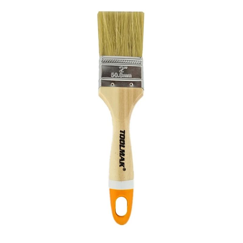 GENERICO - Brocha Para Pintar 2 Pulgadas (50mm) Mango Madera Toolmak