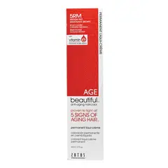 AGE BEAUTIFUL - Tinte Permanente Anti-Edad En Crema Liquida De 60 ml Castaño Ciruela Rojo Medio 5RM Age