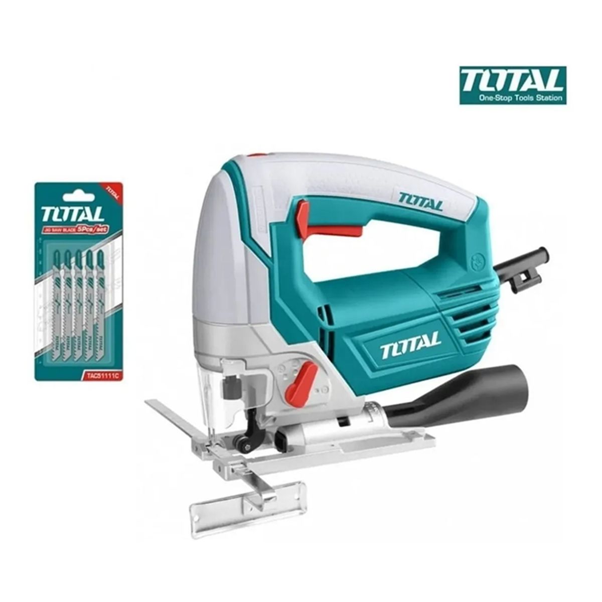 TOTAL TOOLS - Sierra Caladora 800w Velocidad Variable C5 Hojas