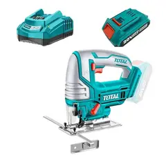 TOTAL TOOLS - Sierra Caladora Inalambrica 20v C5 Hojas Cargador bateria 2ah