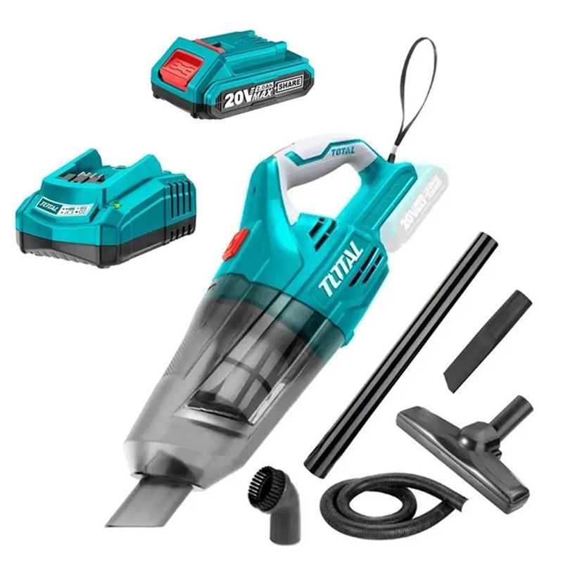 TOTAL TOOLS - Aspiradora Inalambrica 07lts 20v bateria cargador 07l