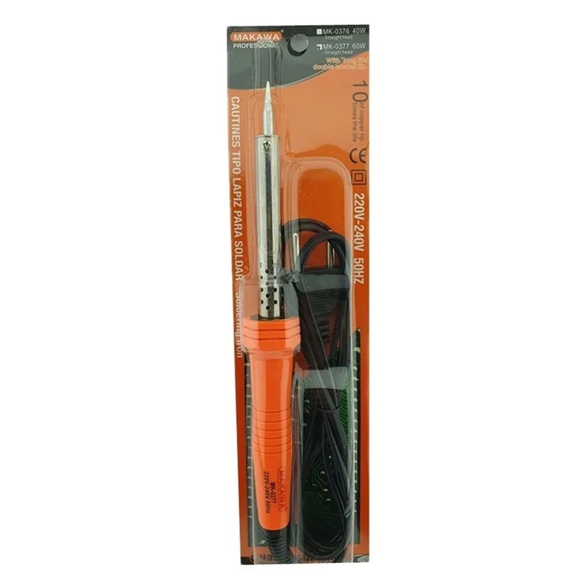 MAKAWA - Cautin Tipo Lapiz Para Soldar 60 Watts 220v Makawa Mk-0377.