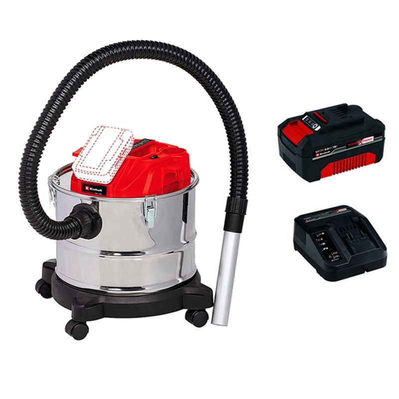 EINHELL - Aspiradora Inalámbrica 18v De Ceniza Bat Cargador Einhell