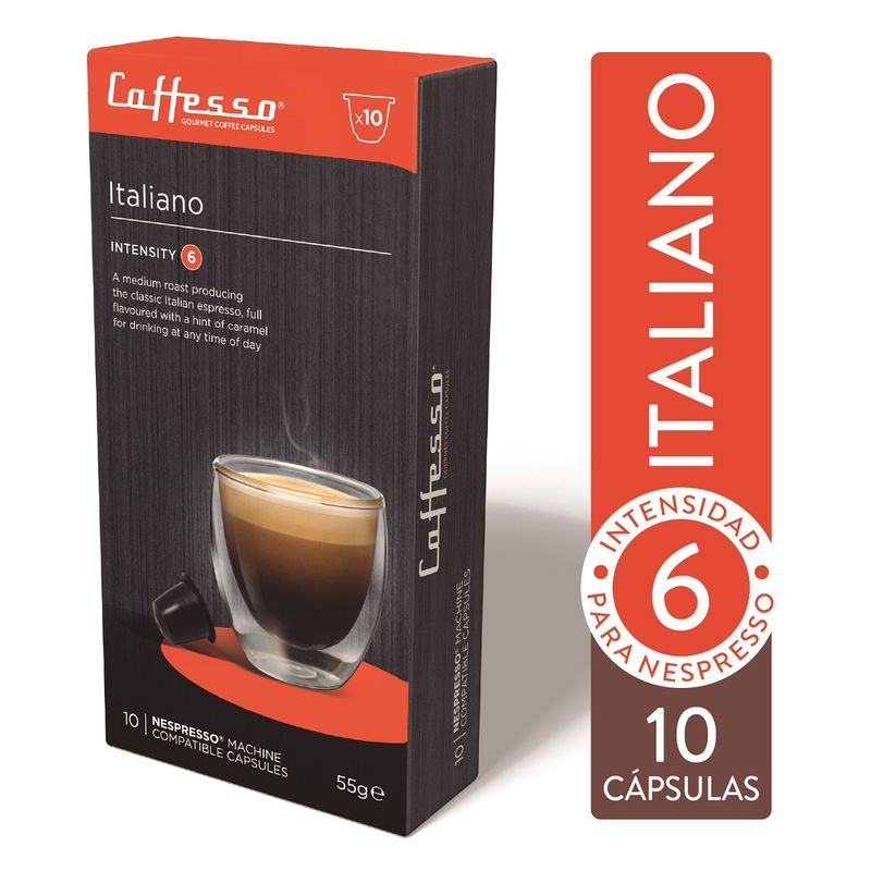 CAFFESSO - Cápsulas Italiano Caffesso P/ Nespresso Int 6
