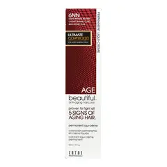 AGE BEAUTIFUL - Tinte Permanente Anti-Edad En Crema Liquida Para Cabellos Rubios De 60 ml Rubio Ceniza Platinado Age