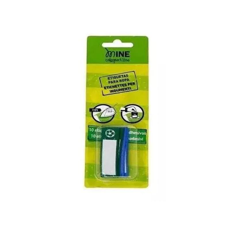 MINE - Etiquetas Termoadhesivas Ropa Escolares Textil Mine