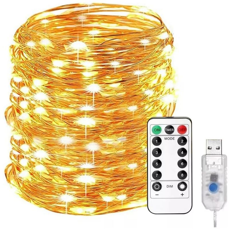 GENERICO - Cortinas Led Usb Con Control Remoto Luces De Decoración 3x3