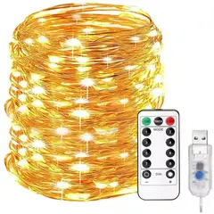 GENERICO - Cortinas Led Usb Con Control Remoto Luces De Decoración 3x3