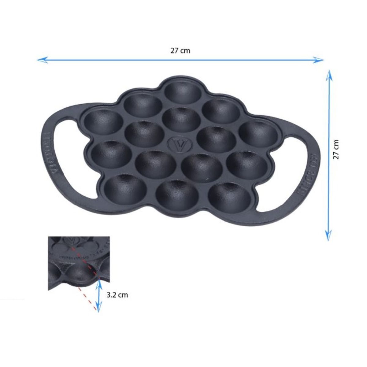 VICTORIA - PROVALETERA DE HIERRO FUNDIDO