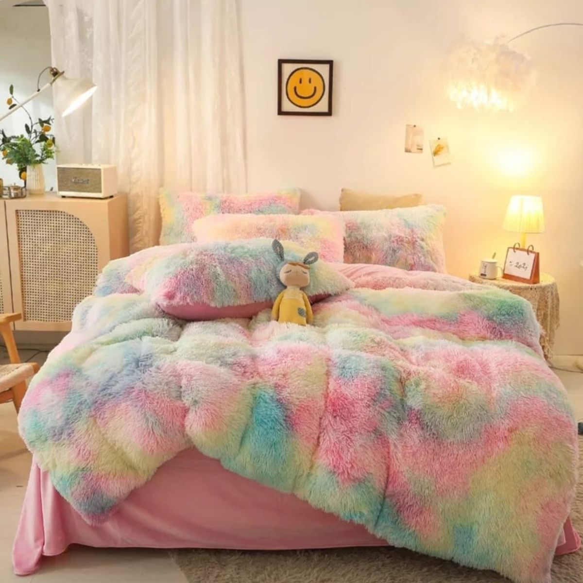 GENERICO - Cobertor de invierno peludos con chiporros 2 plazas