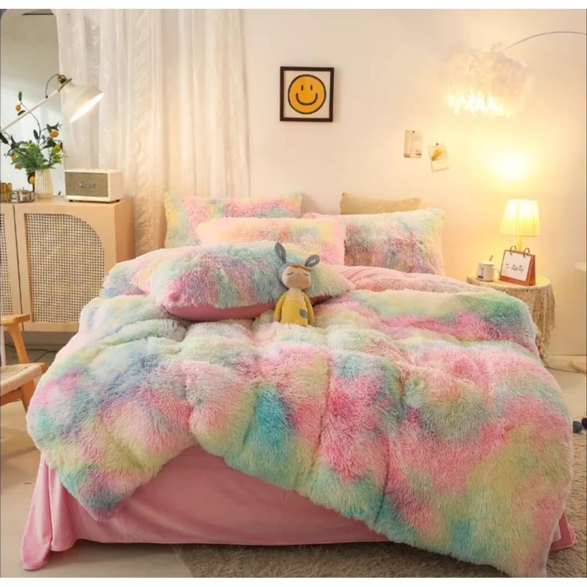 GENERICO - Cobertor de invierno peludos con chiporros 2 plazas