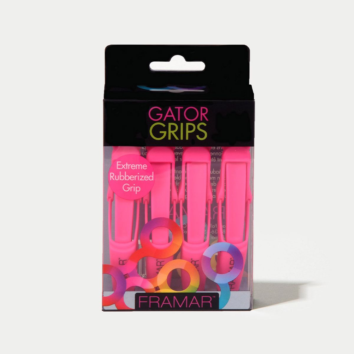 GENERICO - Set pinzas Framar fucsia 4 un