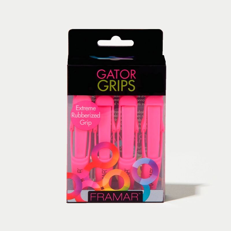 GENERICO - Set pinzas Framar fucsia 4 un