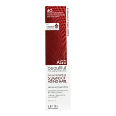 AGE BEAUTIFUL - Tinte Permanente Anti-Edad En Crema Liquida De 60 ml Castaño Dorado Oscuro 4G Age