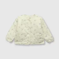 COLLOKY - Chaqueta de bebé niña peluda beige (3 a 36 meses)