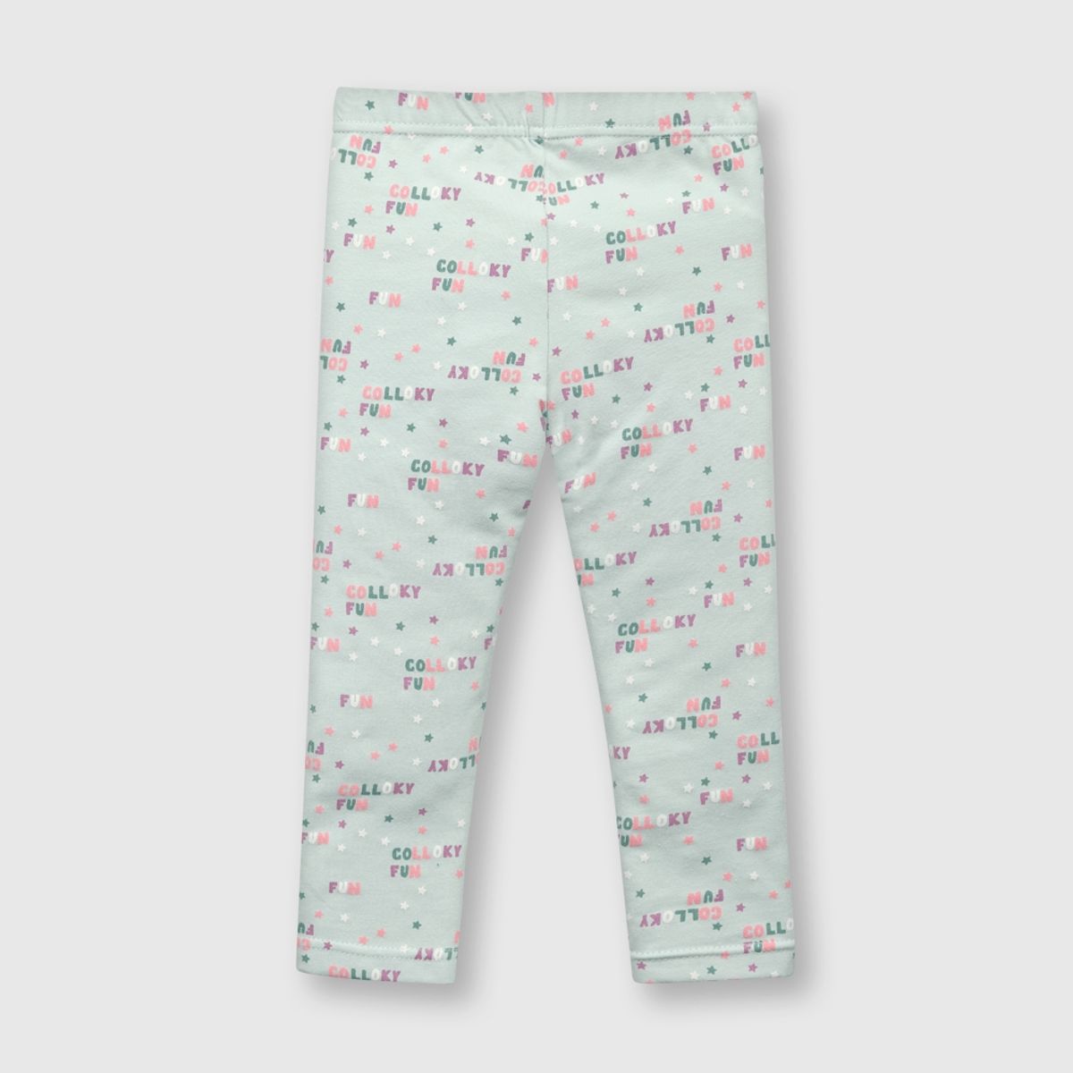 COLLOKY - Pata de bebé niña estampada menta (3 a 36 meses)