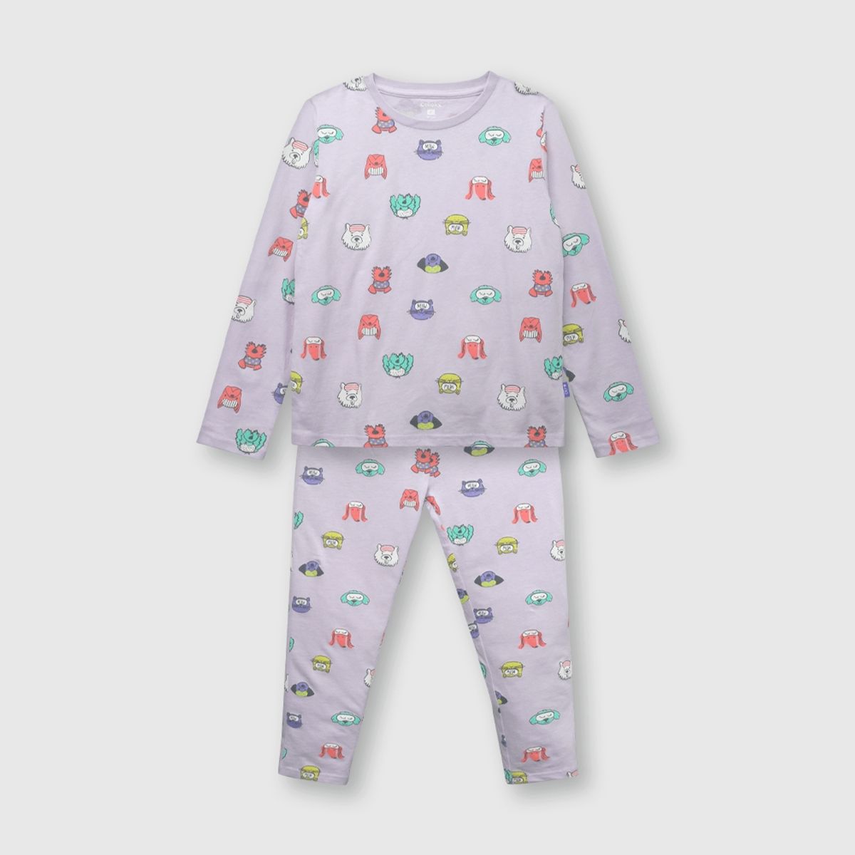 COLLOKY - Pijama de niña de algodón morado (2 a 12 años) 8 8