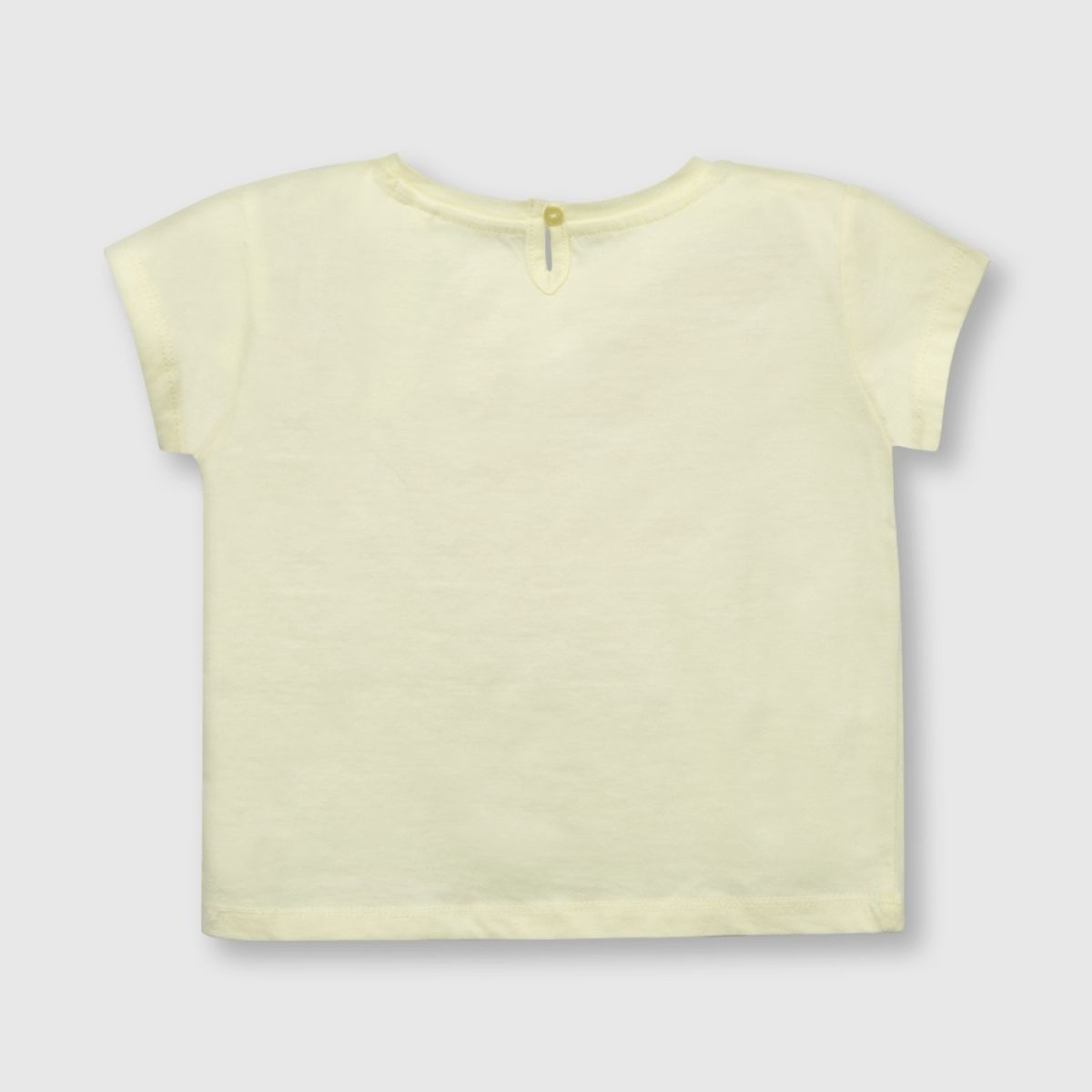 COLLOKY - Polera de bebe niña piña amarilla (3 a 36 meses)._