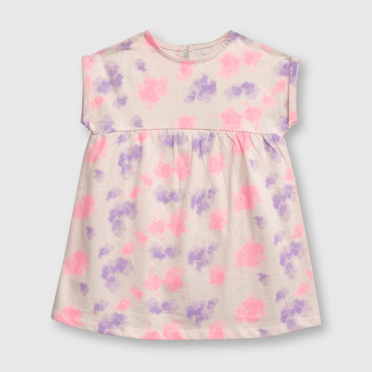 COLLOKY - Vestido de bebe niña estampado rosado (3 a 36 meses)