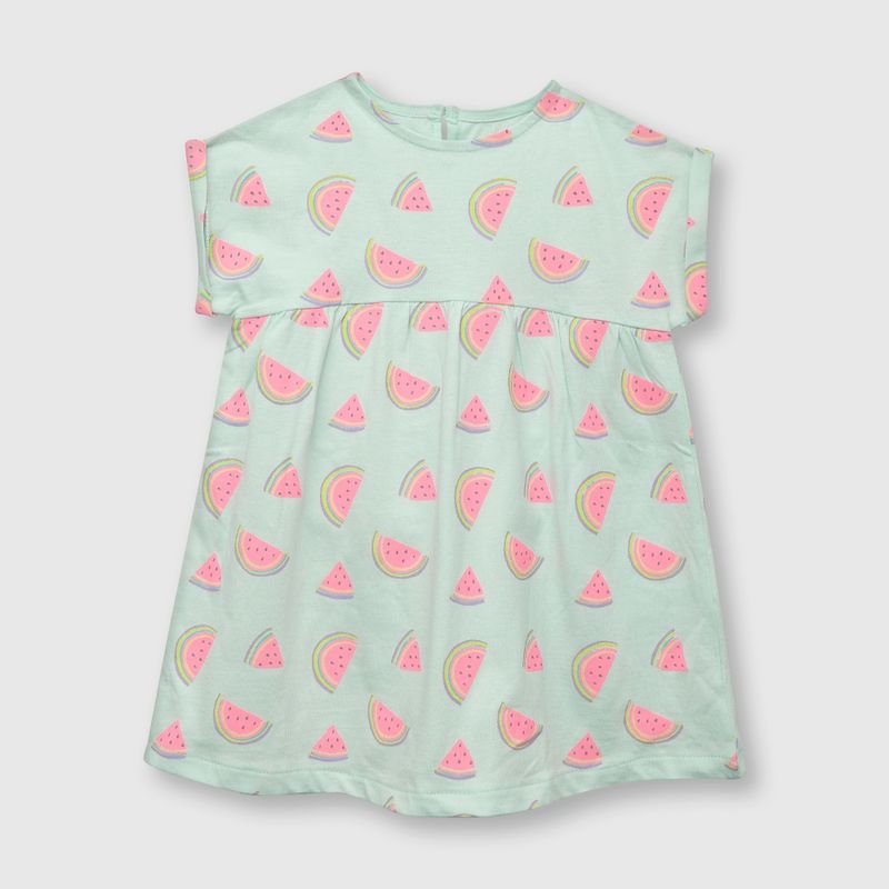 COLLOKY - Vestido de bebe niña estampado calipso (3 a 36 meses)