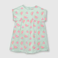 COLLOKY - Vestido de bebe niña estampado calipso (3 a 36 meses)