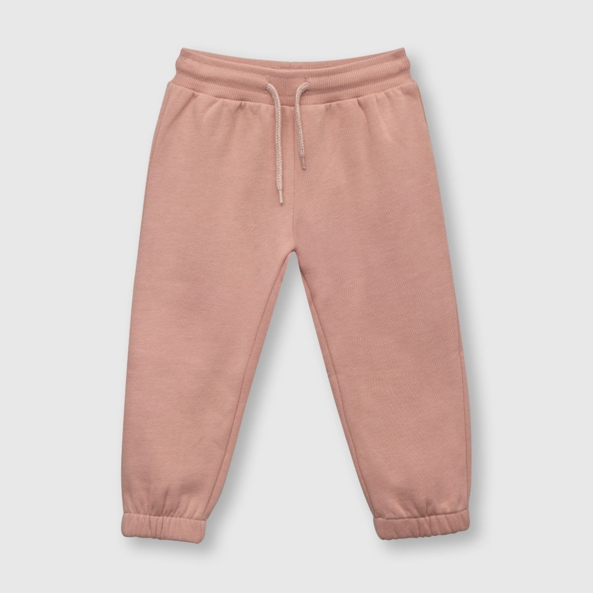 COLLOKY - Pantalón de bebé niña de buzo con elastico rose (3 a 36 meses)