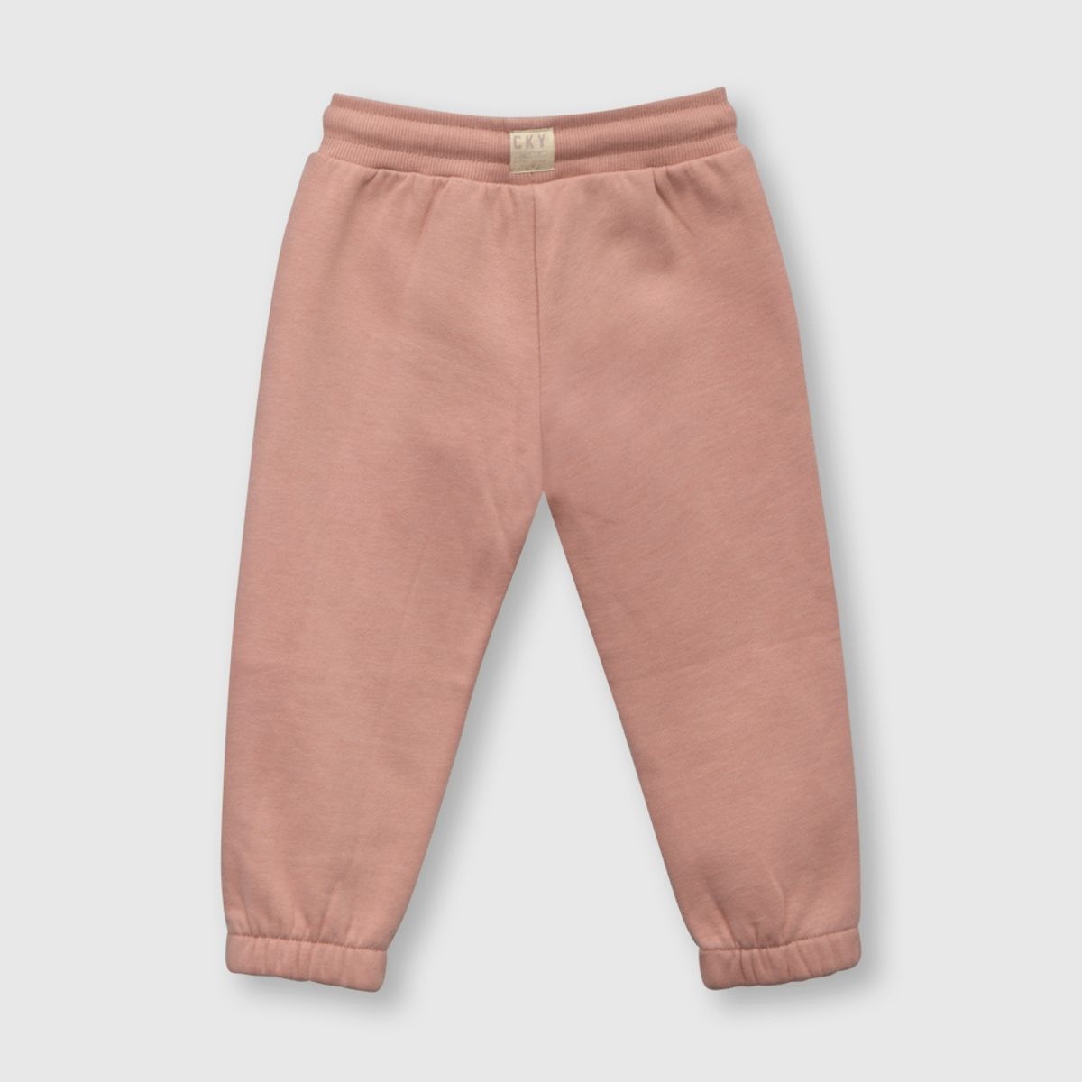 COLLOKY - Pantalón de bebé niña de buzo con elastico rose (3 a 36 meses)