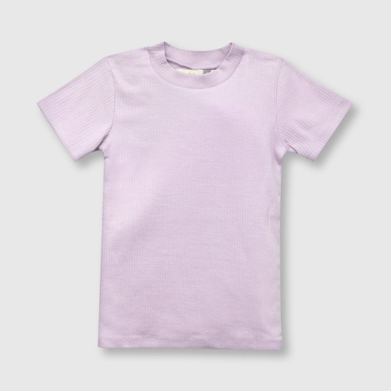 COLLOKY - Polera de niña de punto lila (2 a 12 años)._