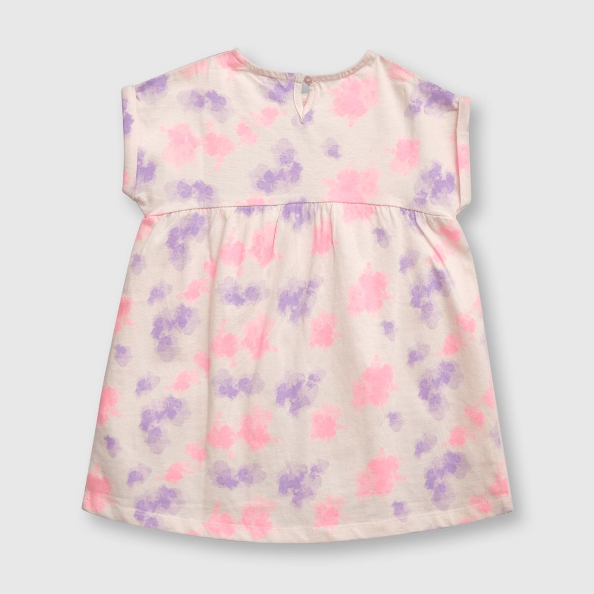 COLLOKY - Vestido de bebe niña estampado rosado (3 a 36 meses)