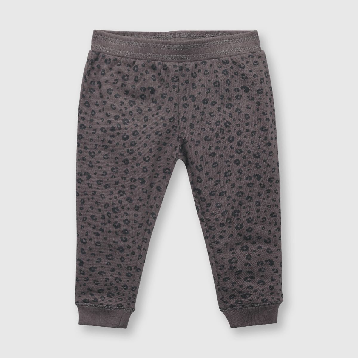 COLLOKY - Pantalón de bebé niña animal print grafito (3 a 36 meses)