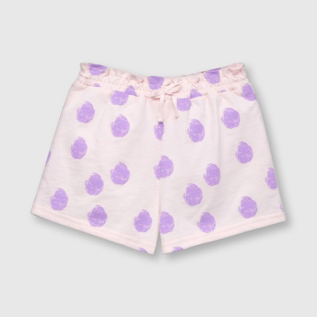 COLLOKY - Short de bebe niña estampado rosado (3 a 36 meses)