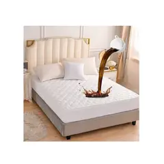 GENERICO - Protector Para Colchón de Plaza Y Media Impermeable Blanco