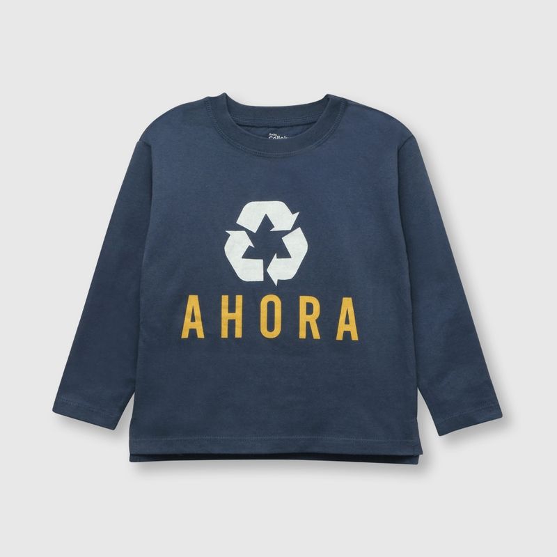 COLLOKY - Polera de bebé niño reciclado gray denim (3 a 36 meses)