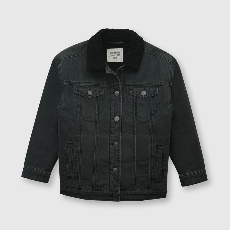 COLLOKY - Chaqueta de niño de mezclilla dark gray (2 a 12 años)