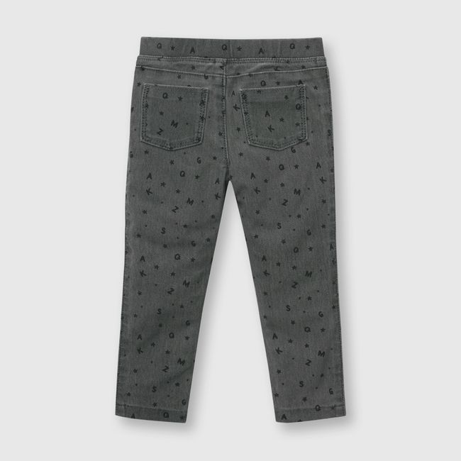 COLLOKY - Jegging de bebé niña elasticado grafito (3 a 36 meses)