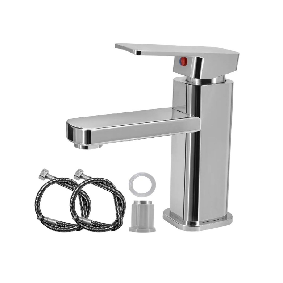 GENERICO - Llave Monomando Lavamanos Cuadrada Clásica