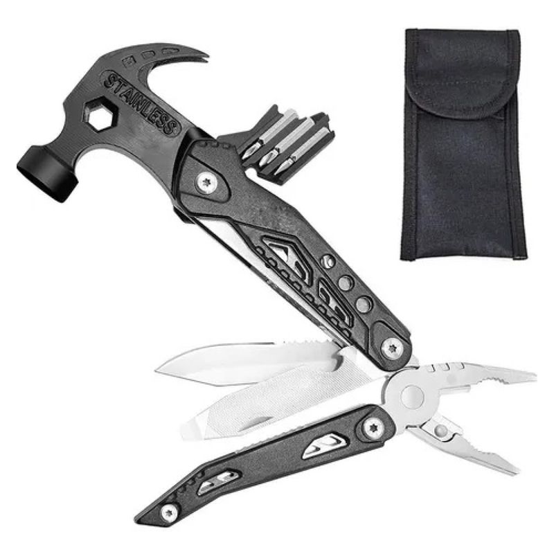 GENERICO - Kit Herramientas Supervivencia Portatil Pesca Camping 12en1 / 262148