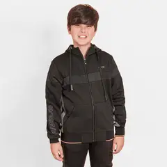 GANGSTER - Niño Polerón Fullzipper Fleece Dino Negro