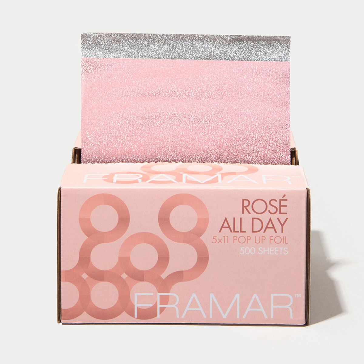 GENERICO - Papel aluminio Framar rosado 500 un